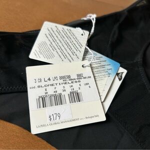 Nwt La Perla Bikini Undergarment w/Mesh Black